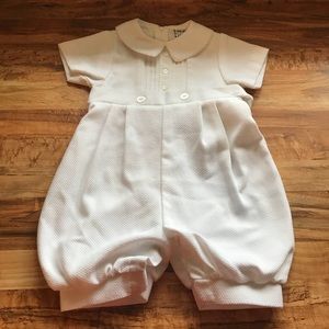 Eisman White One Piece. 18 Months.